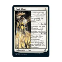 WOTC MtG AFR Cleric Class (U) (Foil) NM - Image 1
