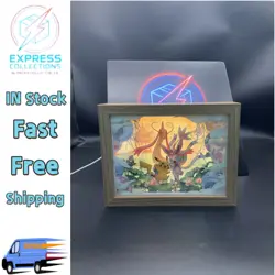 2025 Pokemon HangZhou Masters Paper Sculpture Lamp Pikachu& Sylveon&Mew IN STOCK - Image 1