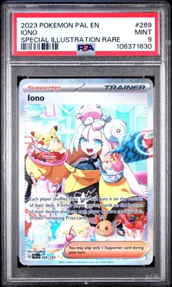 Pokemon Trainer Iono 269/193 Paldea Evolved Special Illustration Rare PSA 9 MINT - Image 1