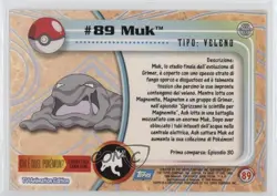 Muk Silver Foil Topps Pokemon TV Animation Edition Series 2 #89 2000 04qn - Image 2