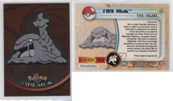 Muk Silver Foil Topps Pokemon TV Animation Edition Series 2 #89 2000 04qn - Image 3