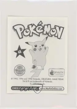 Venonat Merlin Pokemon Album Stickers #48 1999 1md - Image 2