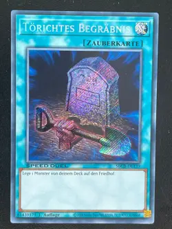 Torichtes Begrabnis SBCB-DE139 Secret Rare Deutsch NM YUGIOH - Image 1