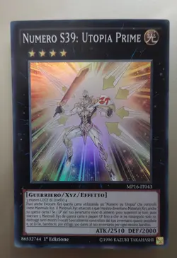 Yu-Gi-Oh! Numero S39: Utopia Prime, SUPER raro, MP16, ITA yugioh - Image 1