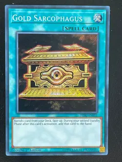 Gold-Sarkophag HISU-EN051 Secret Rare Englisch NM YUGIOH - Image 1