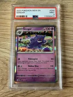 Gengar 094/165 Scarlet & Violet 151 Holo Rare Pokemon TCG Card PSA 9 - Image 1