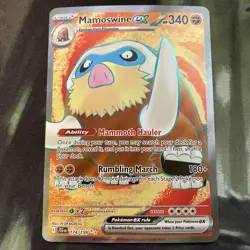 Mamoswine EX 174/159SV09: Journey Together Full Art Holo Rare Pokemon Card - Image 1