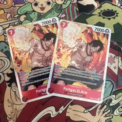 2x One Piece Card Game Portgas.D.Ace OP02-013 SR NM - Image 1