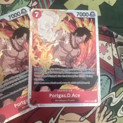 2x One Piece Card Game Portgas.D.Ace OP02-013 SR NM - Image 2