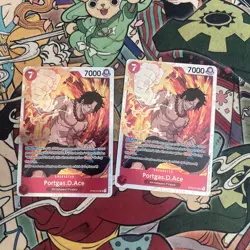 2x One Piece Card Game Portgas.D.Ace OP02-013 SR NM - Image 3