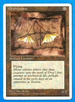 Ornithopter - 4th Edition 1995 MTG Common Artifact LP - Image 1