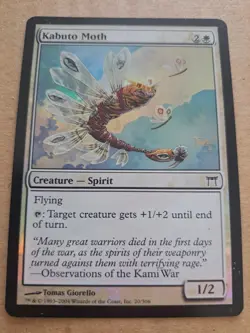 FOIL Kabuto Moth x1 Champions of Kamigawa 1x Magic the Gathering MTG 020 - Image 1