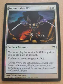 Champions of Kamigawa - Indomitable Will - Foil mtg 017 - Image 1