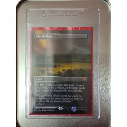 MTG Marsh Flats TDM SPG Special Guest NM Mythic Land 110 Tarkir Magic Borderless - Image 1