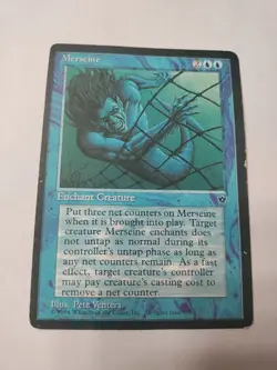 Merseine Version A - MTG 1994 Blue Enchant Creature Card Magic the Gathering - Image 1