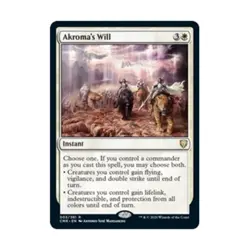WOTC MtG Commander Legends Akroma's Will (R) NM - Image 1