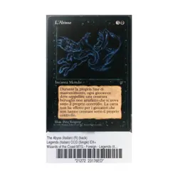 WOTC MtG Legends Italian The Abyss (Italian) (R) EX+ - Image 1