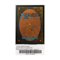 WOTC MtG Legends Italian The Abyss (Italian) (R) EX+ - Image 2