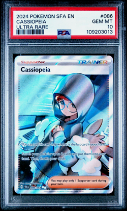2024 POKEMON SFA EN-SHROUDED FABLE ULTRA RARE #086 CASSIOPEIA PSA 10 - Image 1