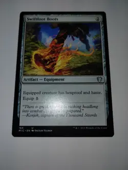 1x Swiftfoot Boots NM Commander Legends MTG - Image 3