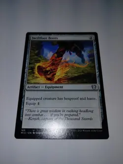 1x Swiftfoot Boots NM Commander Legends MTG - Image 4