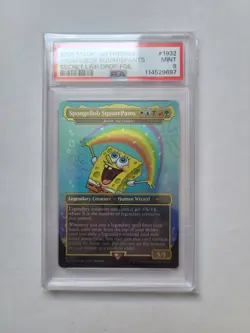 MTG SpongeBob SquarePants FOIL PSA 9 MINT SpongeBob Magic Card SLD #1932 - Image 4