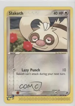Slakoth Pokemon EX Sandstorm #80 2003 15fy - Image 1