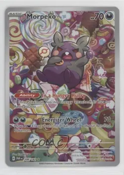 Morpeko Illustration Rare Pokemon Scarlet & Violet Paradox Rift (PAREN) #206 7ba - Image 1