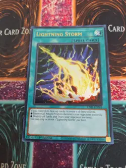 Yugioh Lightning Storm RA01-EN061 Super Rare 1st Edition Near Mint - Image 1