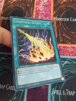 Yugioh Lightning Storm RA01-EN061 Super Rare 1st Edition Near Mint - Image 2