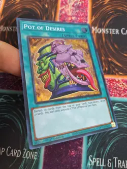 Yugioh Pot of Desires RA01-EN056 Super Rare 1st Edition Near Mint - Image 2