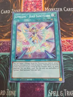 Yugioh Lyrilusc - Bird Sanctuary LED8-EN040 Super Rare 1st Edition Near Mint - Image 1