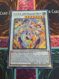 Yugioh P.U.N.K. JAM Dragon Drive POTE-EN046 Super Rare 1st Edition Near Mint - Image 1