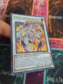 Yugioh P.U.N.K. JAM Dragon Drive POTE-EN046 Super Rare 1st Edition Near Mint - Image 2
