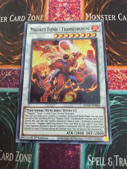 Yugioh Magikey Fiend - Transfurlmine BODE-EN044 Super Rare 1st Edition Near Mint - Image 1