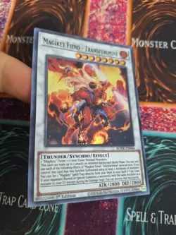 Yugioh Magikey Fiend - Transfurlmine BODE-EN044 Super Rare 1st Edition Near Mint - Image 2
