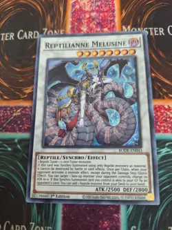 Yugioh Reptilianne Melusine BODE-EN043 Super Rare 1st Edition Near Mint - Image 1