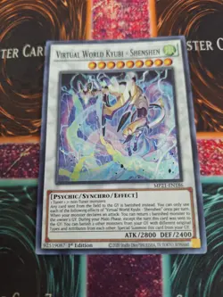Yugioh Virtual World Kyubi - Shenshen MP21-EN186 Super Rare 1st Edition NM - Image 1