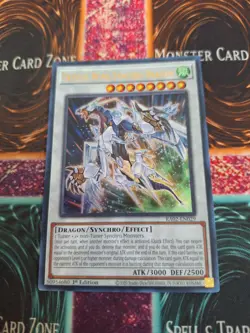 Yugioh Crystal Wing Synchro Dragon RA02-EN029 Ultra Rare 1st Edition Near Mint - Image 1