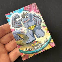 POKEMON TOPPS SERIES 1 MACHOKE 67 HOLO FOIL ITALIANA VINTAGE ANIME CARD 1999 - Image 4