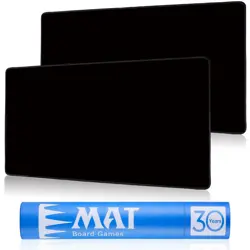 MTG Playmat for TCG Card Playing Game - 2Pcs Black Stitched Play Ma... Fast Ship - Image 1