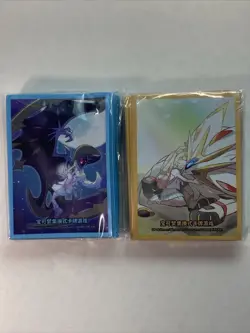 Pokemon S-Chinese Sun&Moon Lillie&Solgaleo /Lillie&Lunala Card Sleeves 64 Ct/bag - Image 1