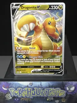 Pokemon Card Dragonite V SWSH154 2023 World Championships Black Star Promo LP - Image 1