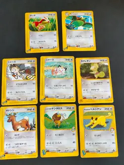 Meowth 029/128 062/088Chuck's Tauros 036/141 VS pokemon e card japanese lot eb90 - Image 1