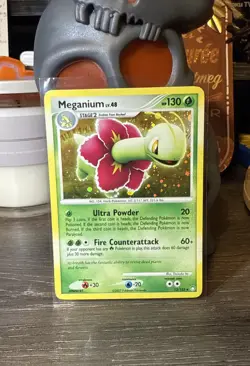 Meganium Holo Pokemon TCG Card 13/123 Mysterious Treasures Series - Image 1