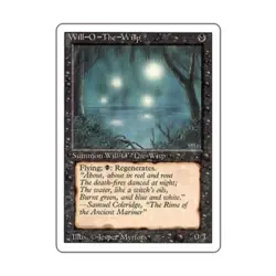 WOTC MtG 3rd Ed Will-o'-the-Wisp (R) VG - Image 1