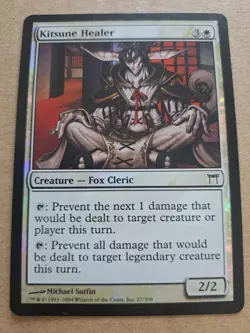 Mtg - Kitsune Healer - Foil - Champions of Kamigawa - 027 - Image 1