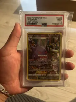 2022 POKEMON SWORD & SHIELD LOST ORIGIN #TG06 FULL ART/GENGAR PSA 9 - Image 1