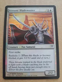 MTG - Kitsune Blademaster - Foil - Champions of Kamigawa - 025 - Image 1