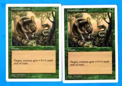 Giant Growth - 5th Edition 1997 MTG Green Common Instant LP X 2 (C) - Image 1